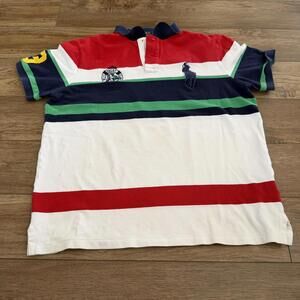 Polo Ralph Lauren Yacht Club Big Pony 3 Striped Polo Preppy